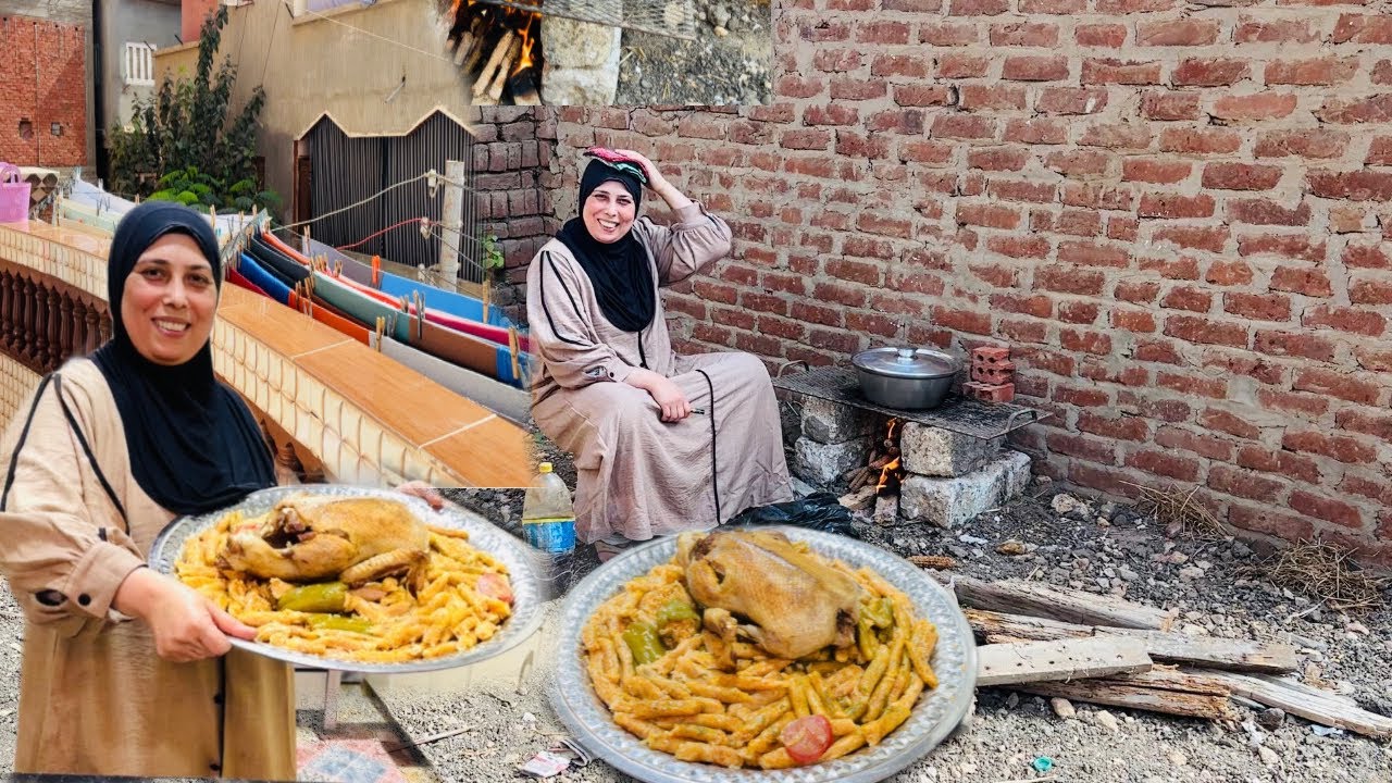 تعالو نرجع زى زمان ونعمل احلى محشى على الكانون فى الشارع 🙀ورتين يومى لكل ست بيت مطحونه مع الغسيل 😰