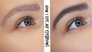 DIY EYEBROW TINT TUTORIAL USING BLACK EYLURE DYBROW | LoveFings