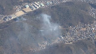 栃木の山火事、5日目に 群馬でも発生、1人けが