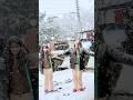 Enjoying alot ❤️ #snow #snowfall #shorts