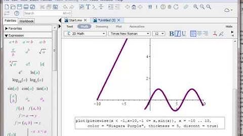 How to plot a piece-wise function in Maple
