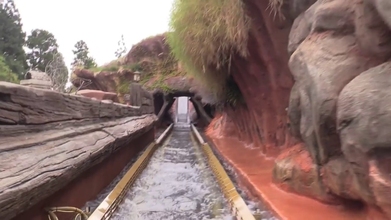 Splash Mountain   Backwards w  Night Vision HD POV   Full Ride & Queue  Disneyland Resort CA