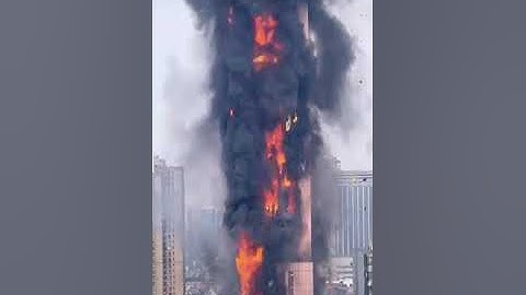 Major fire broke out in a high-rise #telecom building in the central city of #Changsha, #China