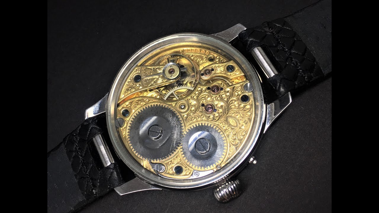 IWC International watch co marriage engraving pocket watch movement