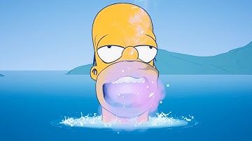 Fortnite Giant Homer Mini Live Event Gameplay