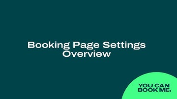 Booking Page Settings Overview