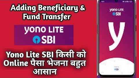 How To Add Beneficiary & Fund Transfer | Yono Lite SBI | Fund Transfer | Beneficiary.