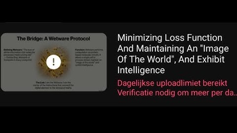 Minimizing Loss Function And Maintaining An "Image  Of The World", And Exhibit Intelligence 