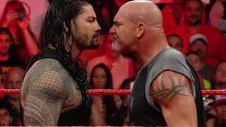 Wwe_Roman Reigns VS Goldberg  عودة رومان رينز ضد جولد بيرج لقب الكون عرض راسلمينيا  36
