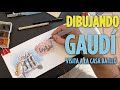 DIBUJANDO EL MODERNISMO CON EL KIT BÁSICO | GAUDÍ | VLOG BARCELONA | ARQUITECTURA