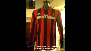 AC MILAN FOOTBALL SHIRTS COLLECTION 1980-1997  (PART 1)