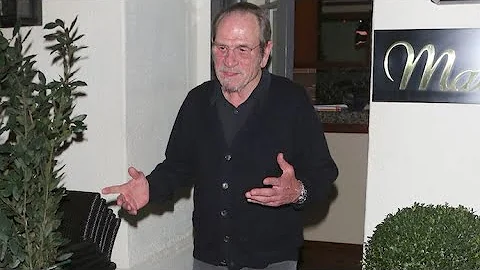 Tommy Lee Jones Nearly Blinded By Flashbulbs After Dinner In Beverly Hills