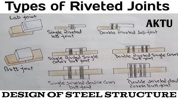 Types of riveted joints | Design of steel structure