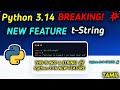 Python 3.14 t-Strings Explained in Tamil | Template String Literals Full Guide 🔥| Quick Through