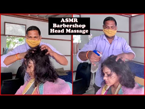 ASMR Indian Barbershop Head Massage |Streetside Barber Massage Techniques |Desi Style Sleep Massage