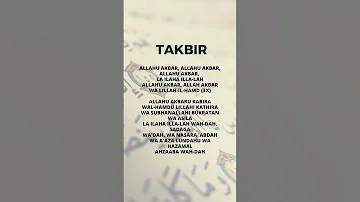 TAKBIR Eid 