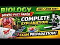 Biology Solved Past Paper May/June 2024 | IGCSE Biology 0610 | Exam Practice & Tips