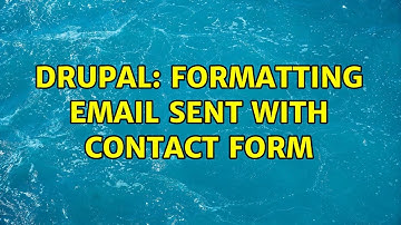 Drupal: Formatting email sent with Contact form