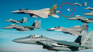 Russian panic : US Lakenheath F-15s intercept two Russian SU-30 Flankers