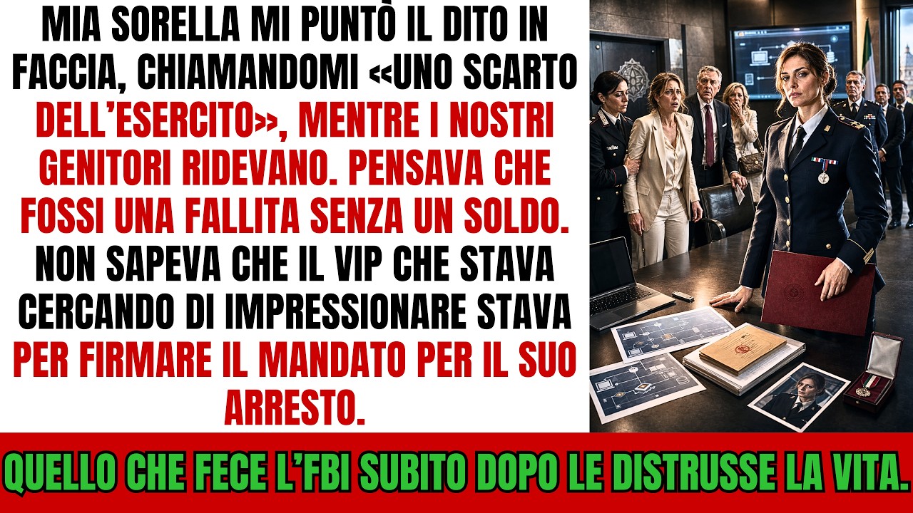 Era il pranzo di Natale, e mia sorella Chiara, davanti a tutti, alzò il calice e disse: “Non fate caso a Grazia, è soltanto uno scarto dell’esercito, una squilibrata.” I miei genitori risero. Io...