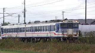 JR2019磐越西線普通新津行き223D【笈川駅到着～発車】