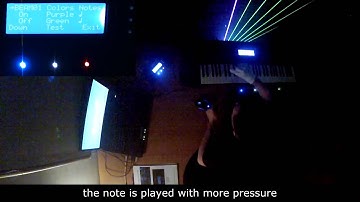 Extract from the video tutorial of our laser harp controller LHC1