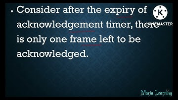 Lecture 28 - Sliding Window Protocol | GO BACK N  ARQ - Part II |  Efficiency | Throughout in Tamil
