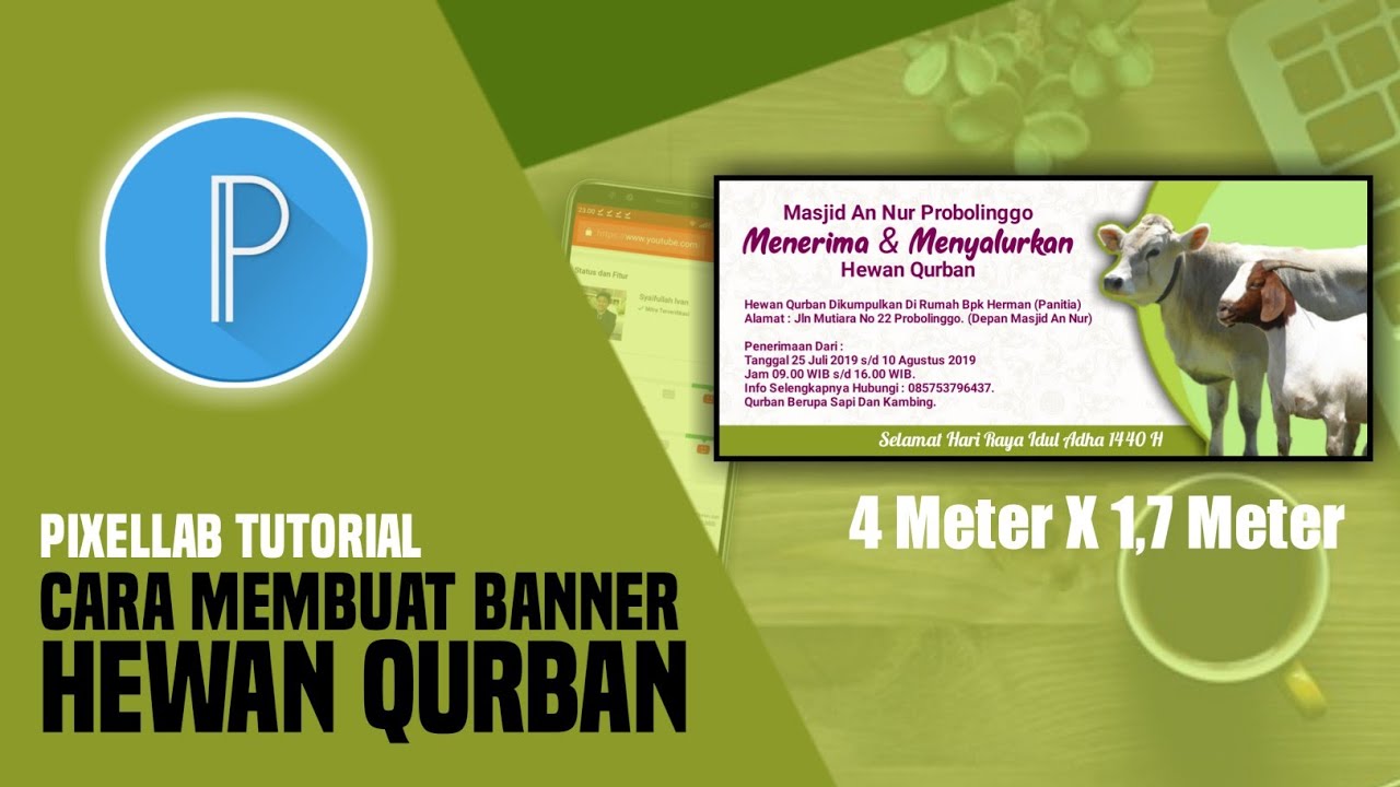  Cara  Membuat Banner Hewan  Qurban Idul  Adha  Di Android 