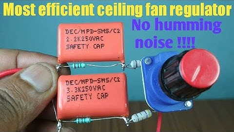 Most efficient ceiling fan regulator || Humming free || Less heat