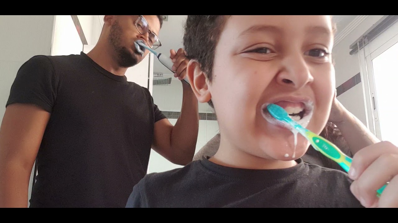 Lucas,mama & brian clean teeth YouTube