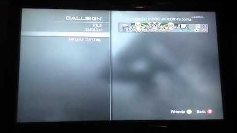 MW3 Clan tag button glitch