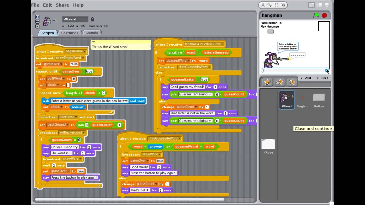 How To Make Hangman In Scratch