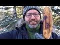 Pounding Nail with Frozen Banana at Minus 25F Northern Minnesota