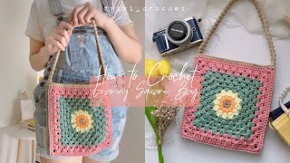 🌼 How to Crochet Bag | Granny Square crochet Bag 🌼