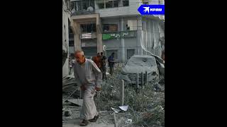 Израильские истребители разрушили 14-этажный жилой дом в Газе
