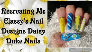 Daisy Duke/Recreation of Ms Classy's Nail Designs