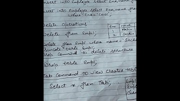 Delete||insert|| truncate ||drop||select|| commands in SQL||oracle database