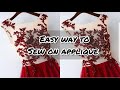 How to PROPERLY attach APPLIQUE to a dress