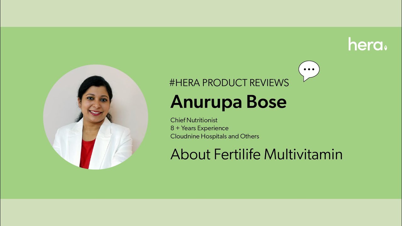 Hera Women's Health Fertility Health Fertilife Multivitamin