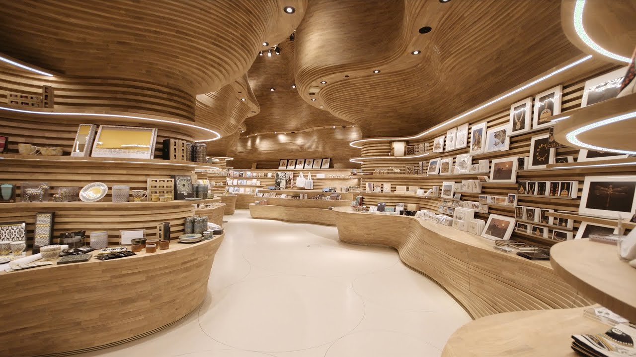 Koichi Takada Architects' National Museum of Qatar interiors YouTube