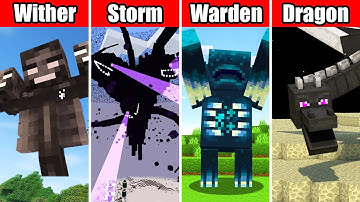 I KILLED ALL Bosses in Minecraft Survival