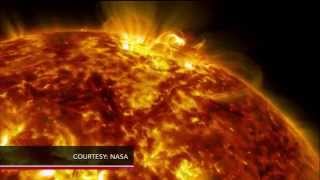 Fiery eruptions on Earth and in space caught on camera