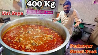 Making 400 KG Siri Paya in Peshawar | Heavy Street Food of Pakistan l Massive Head & Legs Fry Recipe