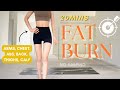 20min full body fat burn workout arms chest abs back thigh  calf all standing no equipment