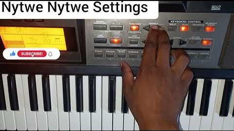 Nyaw Nyaw (ntywe ntywe) Settings on E09 Roland