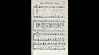 I Know Not Why God's Wondrous Grace (I Know Whom I Have Believed)