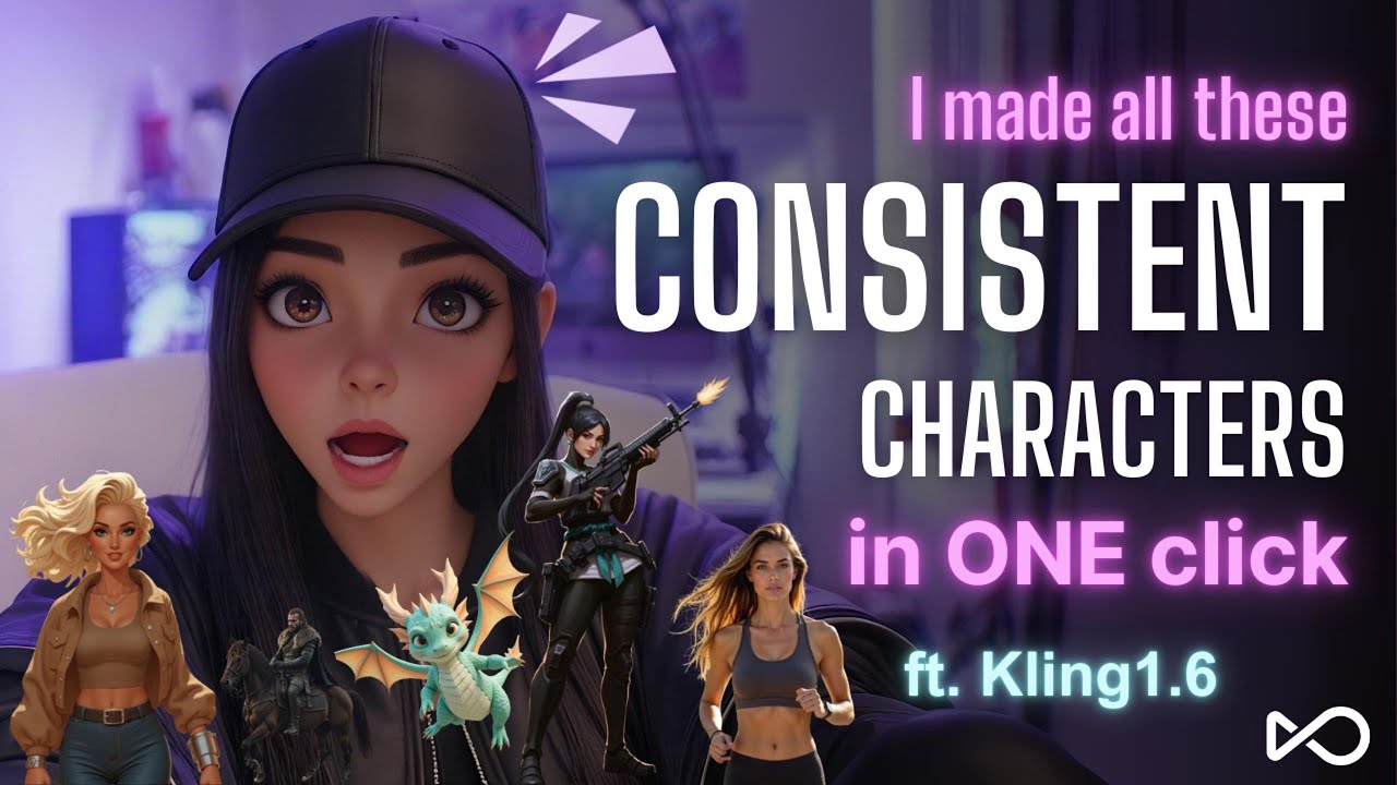 Consistent Character from ONE image (no training set required) + Kling 1.6 Image to Video