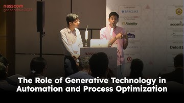 Masterclass on Generative Technology in automation and process optimization | nasscom GCC 2023