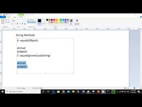 String Equals and EqualsIgnoreCase Method 076