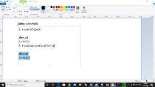 String Equals and EqualsIgnoreCase Method 076